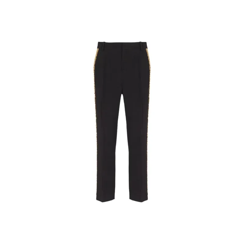BALMAIN Embroidered Straight leg Trousers-0