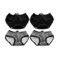 Pure Black *2+Zebra Print *2 (4 Pack)