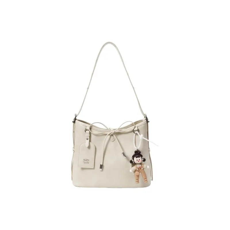 PAYOT Synthetic Leather Walk Among The Clouds Carry All Shoulder Bag Regular Women's Ecru-0