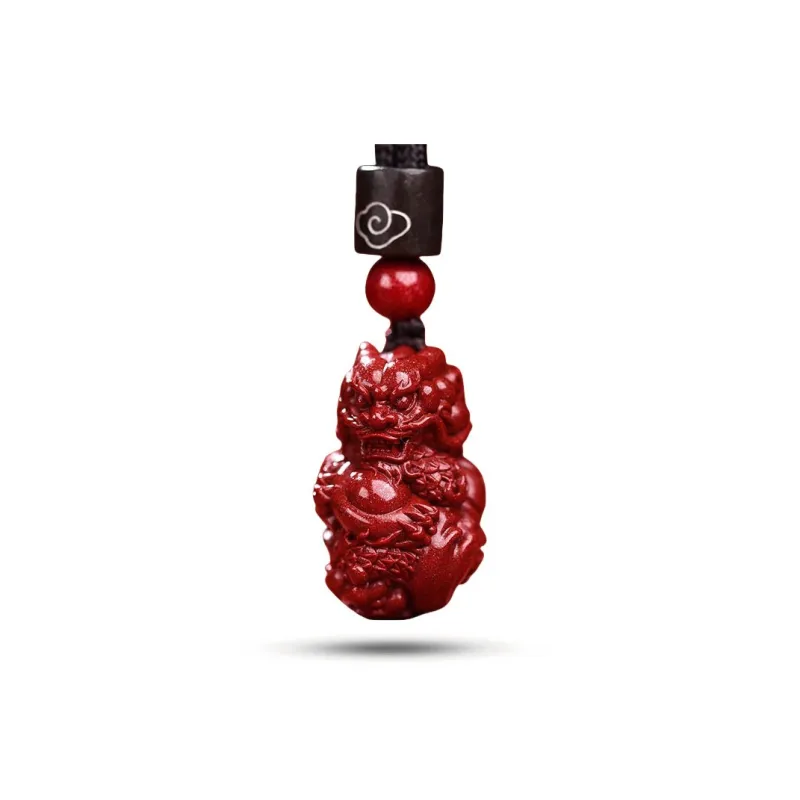 Dora Skewers Cinnabar Jade Pendants Unisex-8