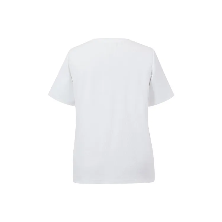 MSSHE T Shirts Women's Pure White-1
