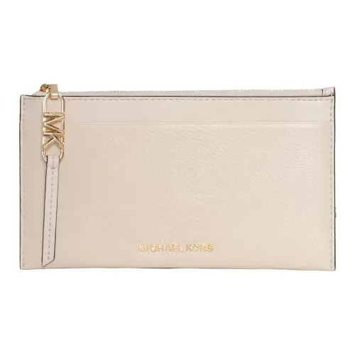 MICHAEL KORS Calfskin Wallet Large Size Women's Cream