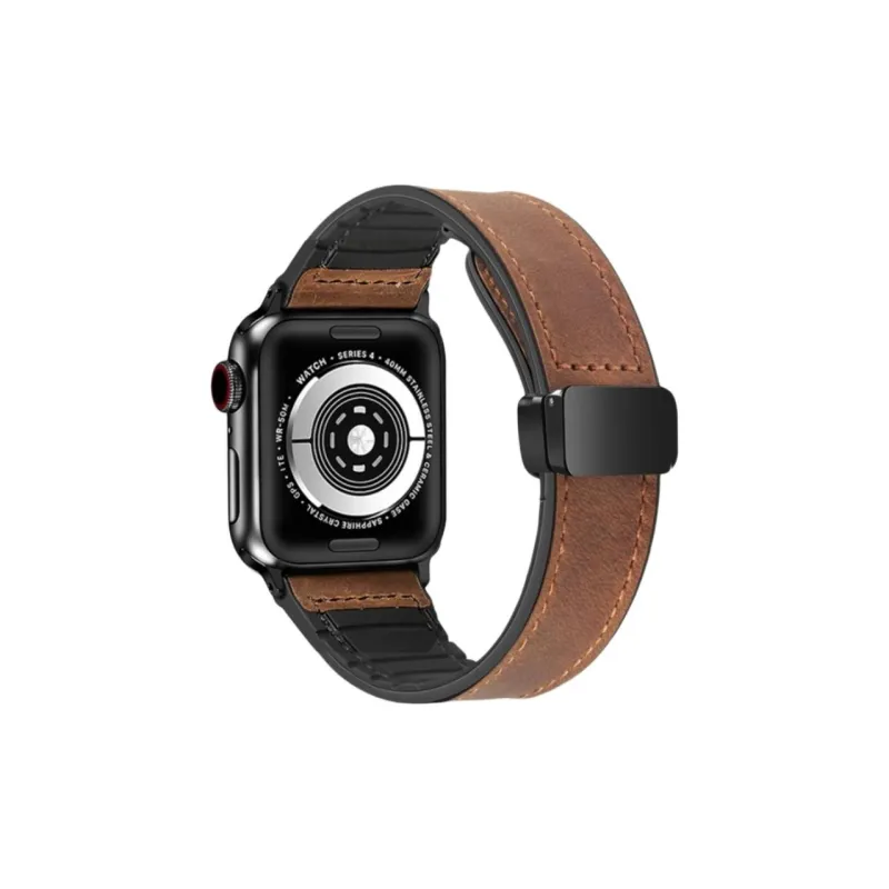 KVZUVUU IwatchS10/s9/8/7/6/Ultra Apple Compatibility Watch Band Leather Material-6