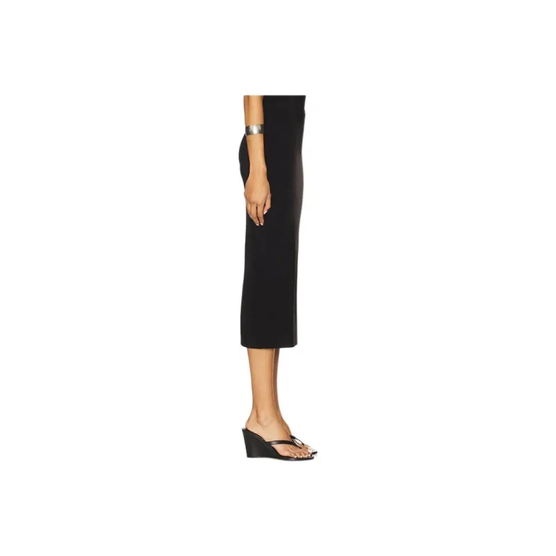 NORMA KAMALI Knit Long Skirt Women's Black-2