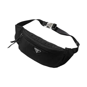 PRADA Re Nylon Recycled Nylon Sling Bag Unisex Black