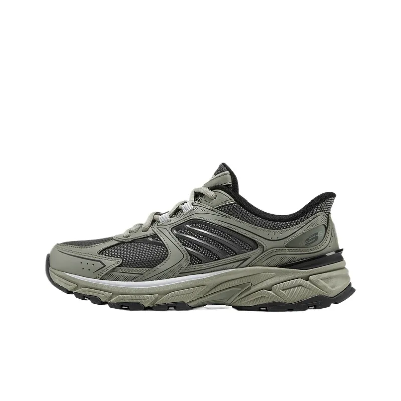 Skechers SPORT MENS Low Top Chunky Sneakers Men's Olive Green-0