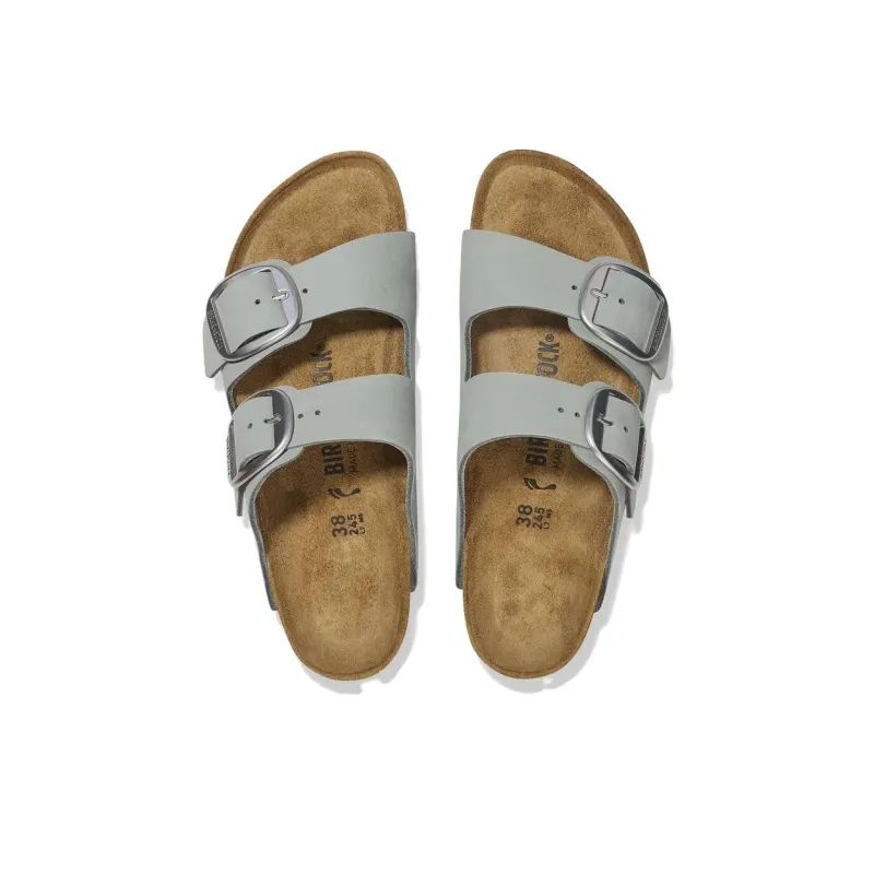 Birkenstock Arizona Big Buckle Abrasion Resistant Slide Slippers Women's Gray Regular Loose Fit-3