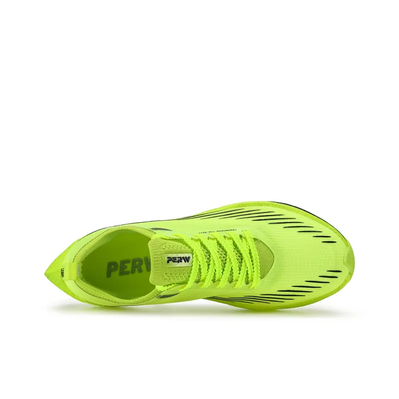PERW Slip Resistant, Abrasion Resistant, Breathable Low Top Casual Long Distance Running Shoes Unisex Mallard Green-3
