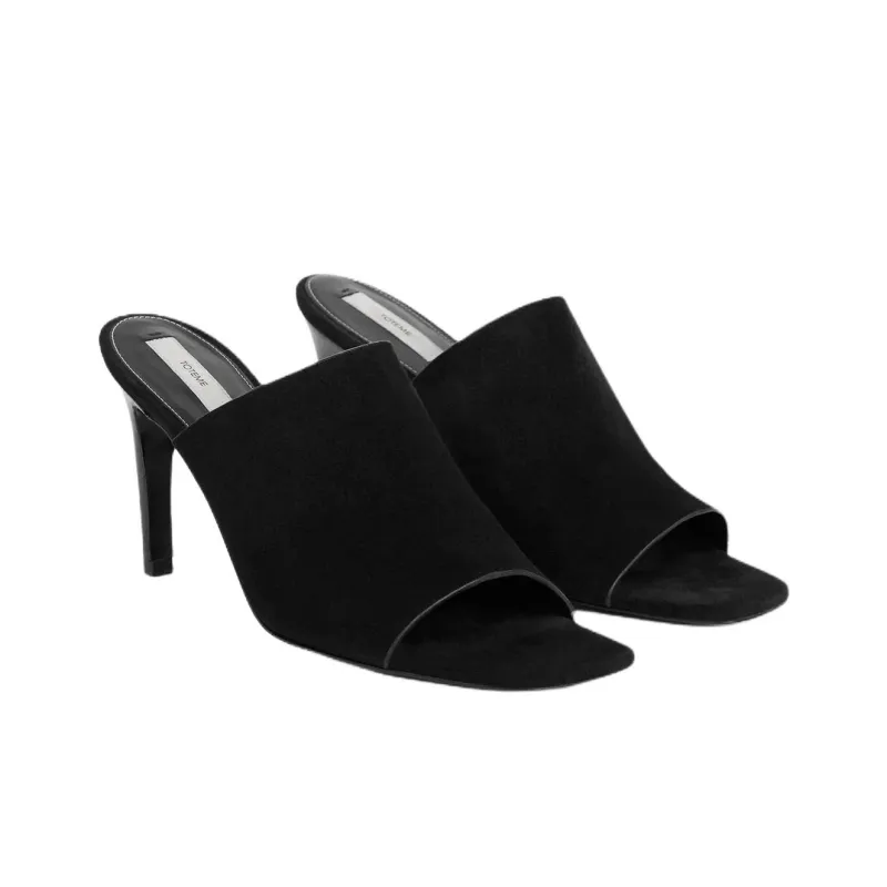 TOTEME Slide Slippers Women's Black-2