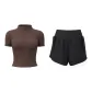[Short-Sleeved Set]Drip Coffee+Black