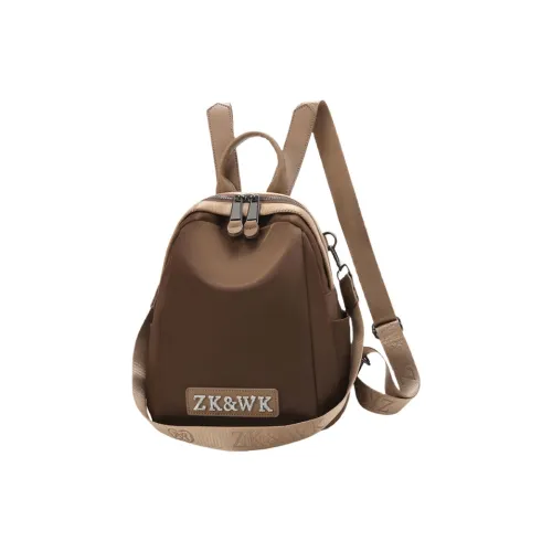 CORE BIRD Oxford Backpack Women's Apricot/Coffee Brown/Elegant Black