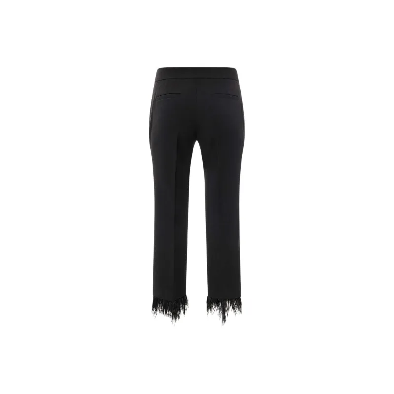 MICHAEL KORS Feather trim Tailored Trousers-1