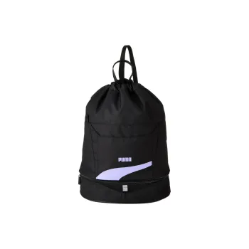 PUMA Polyester Swim Bag Unisex Black & Purple