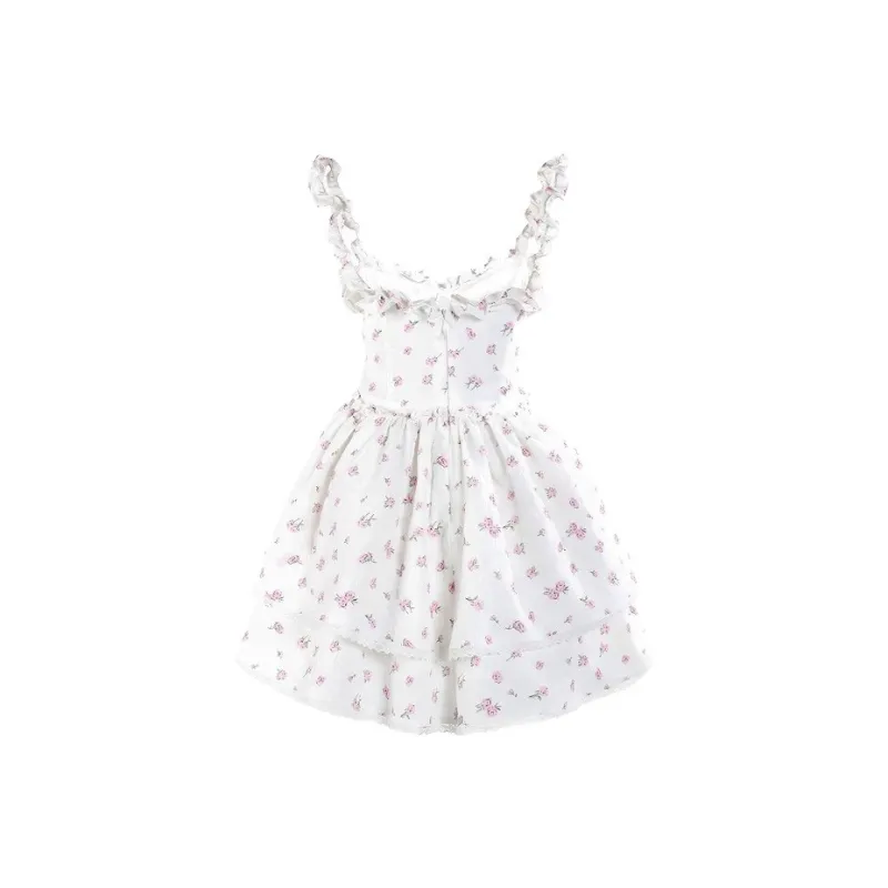 XUANSHU Slip Dresses Women's White-2