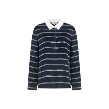 VINCE Striped Polo Top