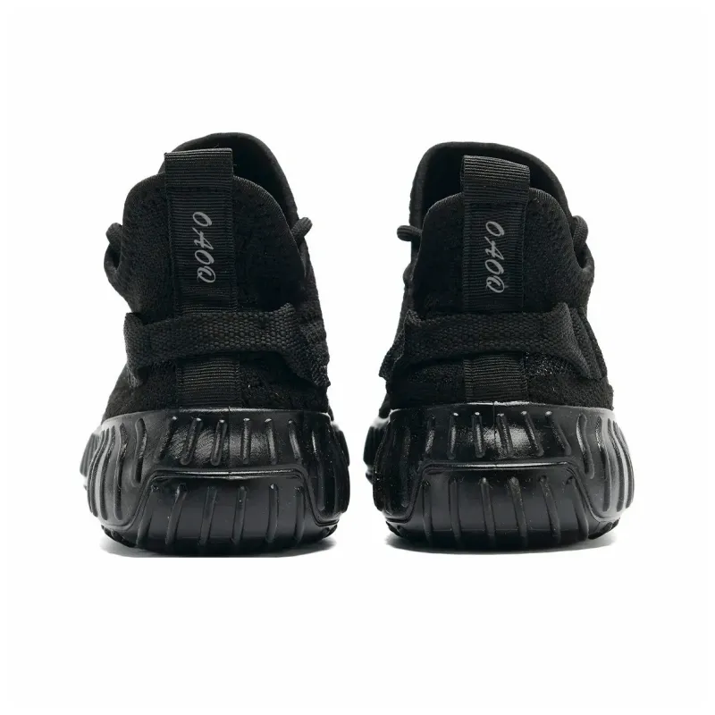 OAOQ Cushioning Height Increasing Abrasion Resistant Lightweight Slip Resistant Low Top Casual Shoes Unisex-10