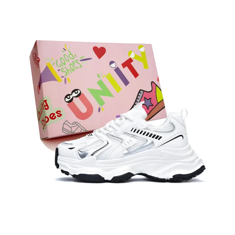 UNIITY Cushioning, Wear Resistant Low Top Chunky Sneakers Women's-5