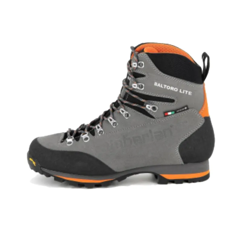 Zamberlan Abrasion Resistant Slip Resistant Crew Outdoor Boots Men's Gray Black Orange-0