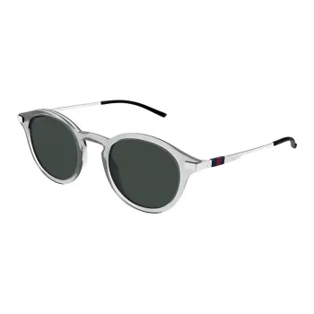 GUCCI Acetate Round Sunglasses Men's Transparent