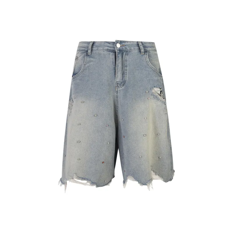 CORNILOT Denim Shorts Unisex Light Blue-0