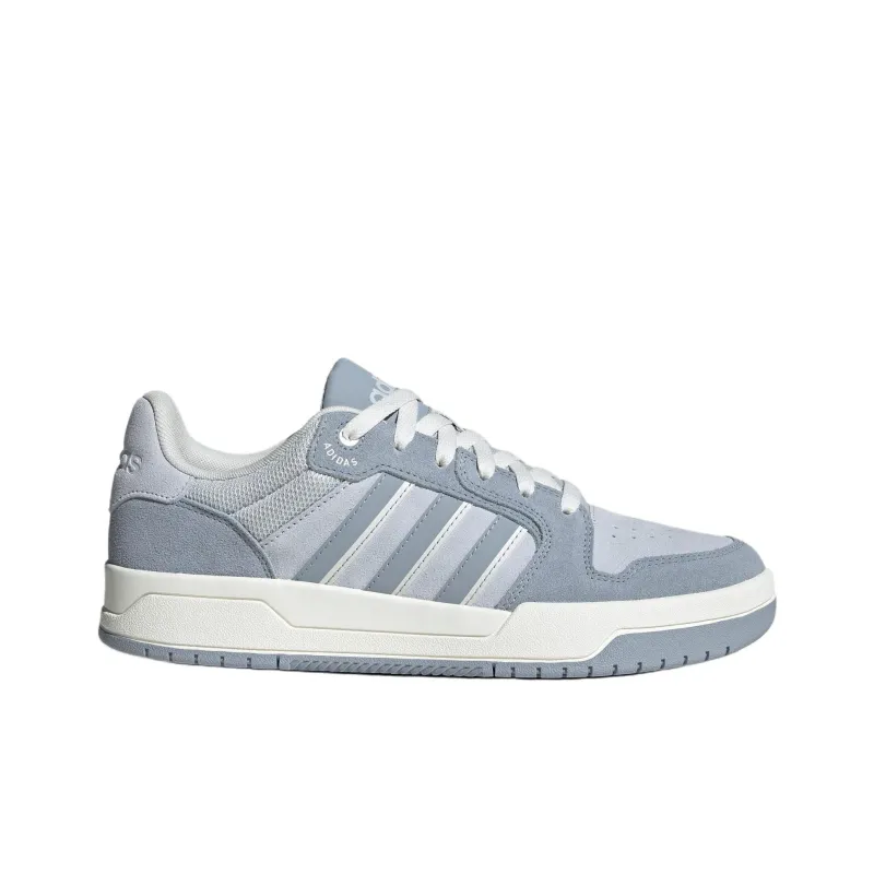Adidas ENTRAP Anti Slip Wear Resistant Low Top Skateboard Shoes Unisex Silver Gray-1