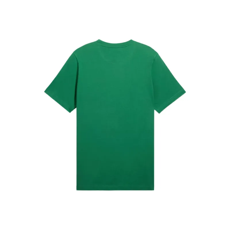 PUMA EssentialsSuede Logo WARDROBE T Shirt Men's Green-1