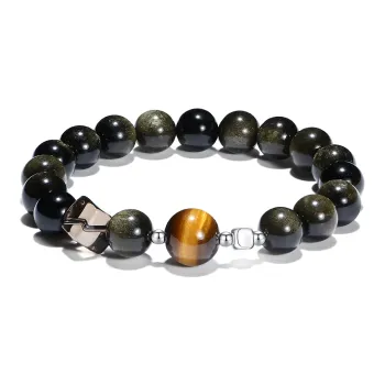 PUTUOSHANWENCHUANG Obsidian Bracelets Unisex