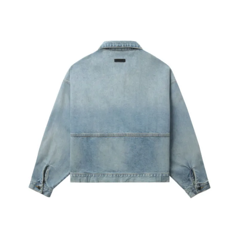 Fear Of God Essentials Denim Trucker Jacket-1