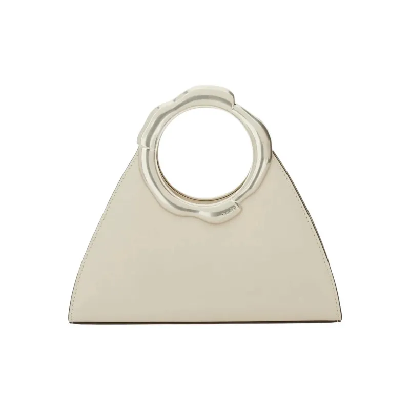 CULT GAIA Cow Leather Handbag Women's White-0