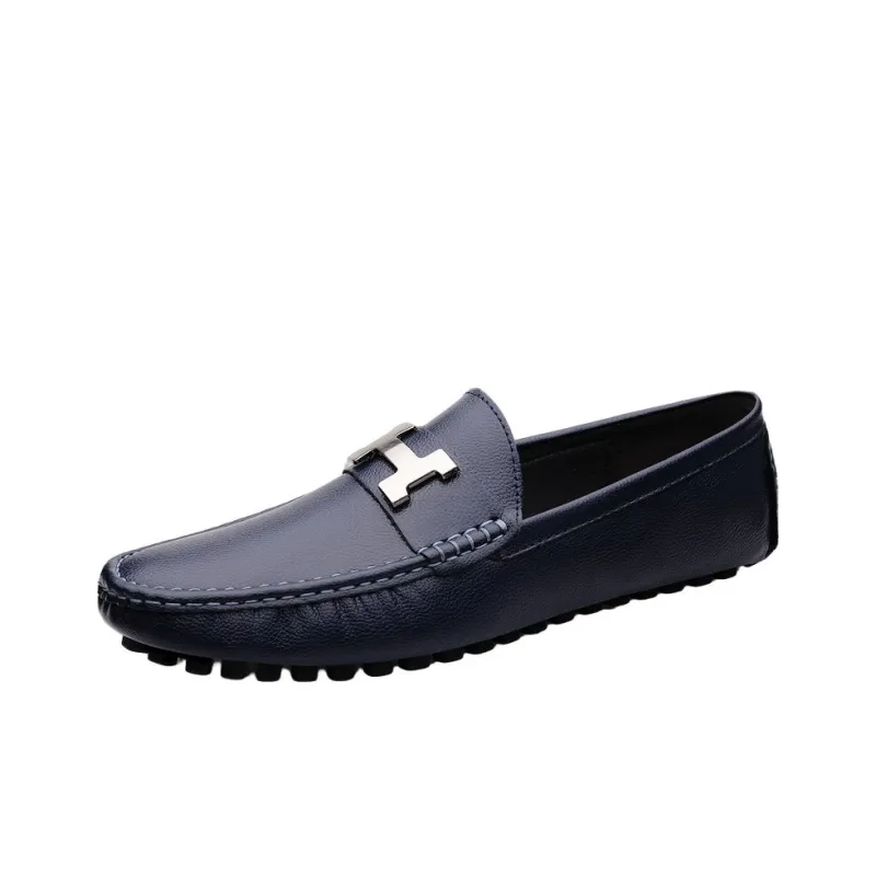 BAGE Gommino Loafers Men Black-6