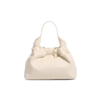 CLEVER& KETCH PU Cloud Bag, One Shoulder Handbag Women's Ecru/Black/Pink