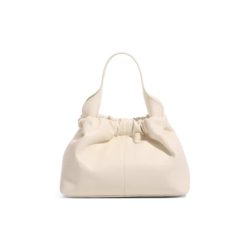 CLEVER& KETCH PU Cloud Bag, One Shoulder Handbag Women's Ecru/Black/Pink-0
