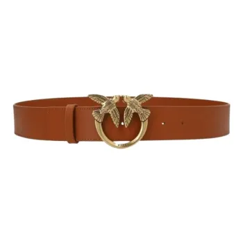 PINKO Leather Belts Women's Brown 4.5CM