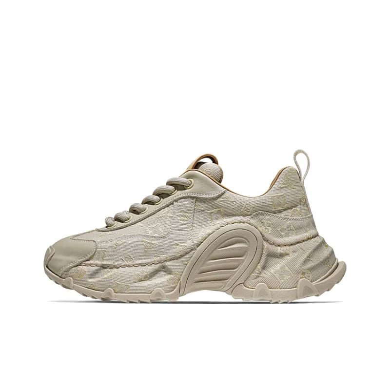 SALAXI Cushioning Abrasion Resistant Lightweight Height Increasing Mat Low Top Chunky Sneakers Unisex-6