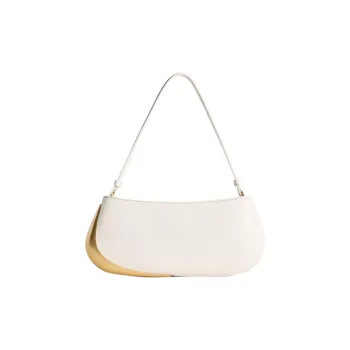 ZARA Polyurethane Shoulder Bag Women's White