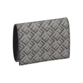 Dunhill Canvas With Leather Coin Purse Men's Gray