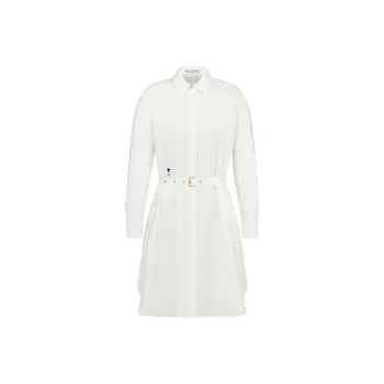 DIOR Belted Macrocannage Shirtdress