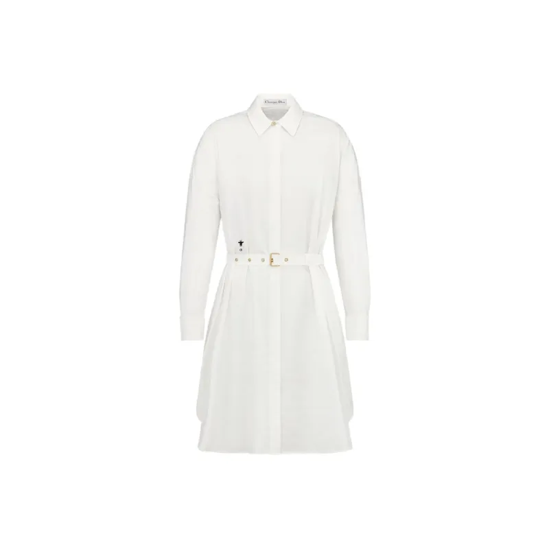 DIOR Belted Macrocannage Shirtdress-0