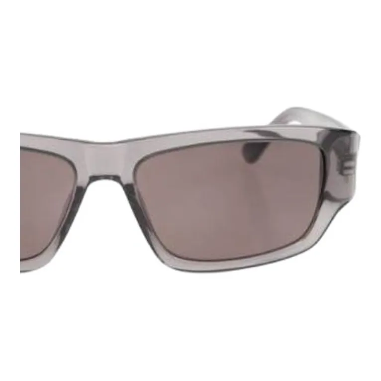Balenciaga Acetate Irregular Shape Sunglasses Women's Gray-2