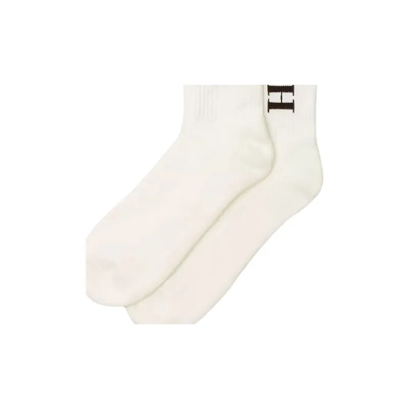 COACH Mid Calf Socks Men's 1 Pack Chalk-2