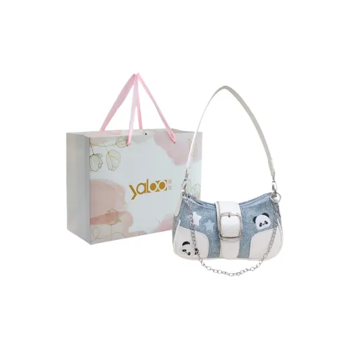 Yalu Fabric Shoulder Bag Regular Women's Black/Green/Blue
