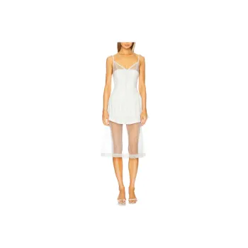 FOR LOVE & LEMONS Slip Dress Women's White