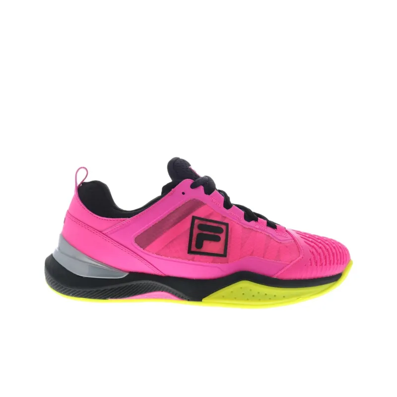 FILA Speedserve Energized Pink Yellow Black Women's-1