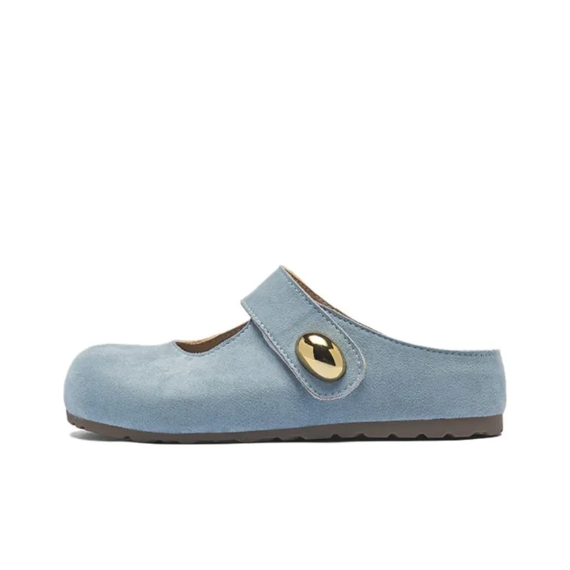 AGSDON Abrasion Resistant Closed Toe Slippers 3.5cm Women's-12