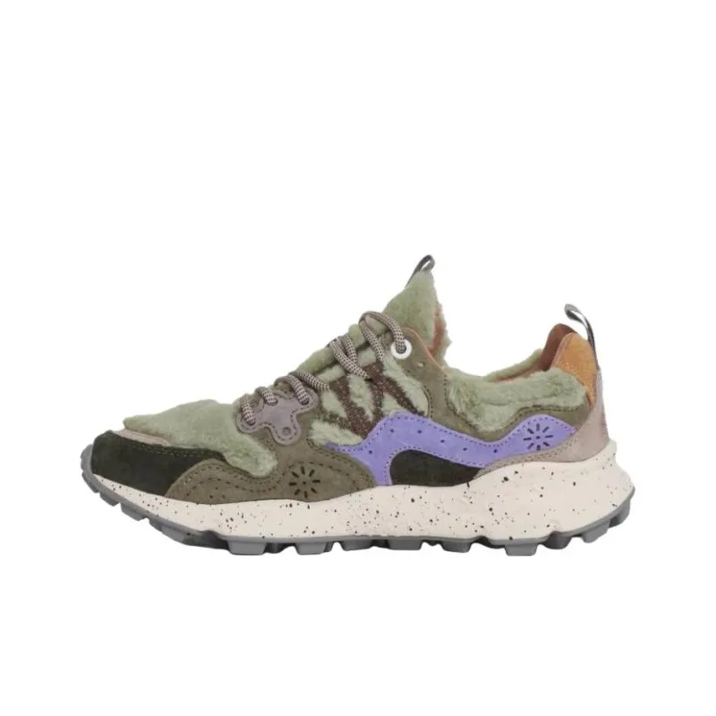 FLOWER MOUNTAIN Lilla E Pelo Verde Low Top Casual Shoes Women's Green-1