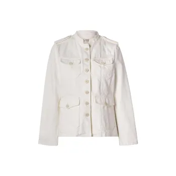 NILI LOTAN Denim Jacket Women's Cream