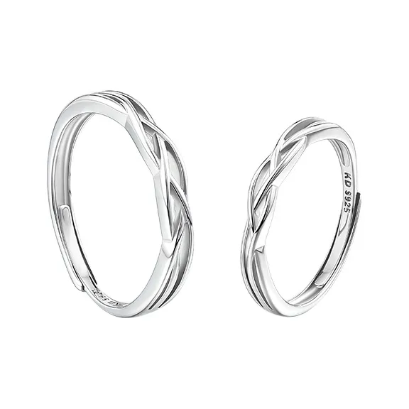 Wylyp 925 Sterling Silver Rings Unisex Silver-1