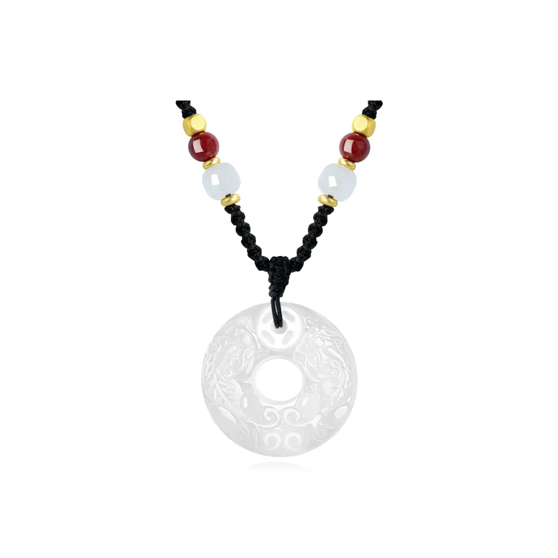 Lao Feng Xiang Chalcedony Necklaces Unisex-6