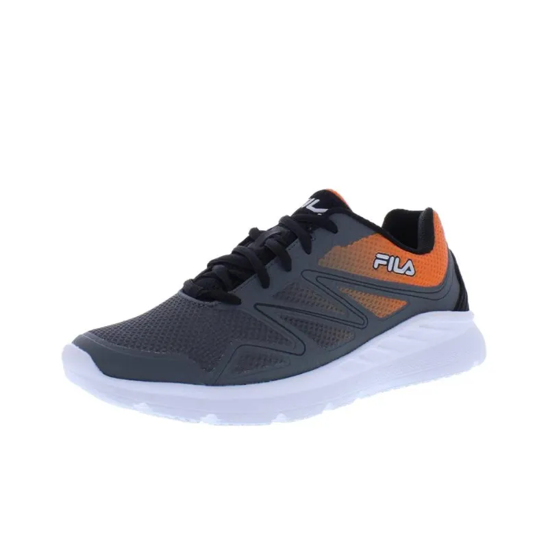 FILA Anti Slip Wear Resistant Low Top Casual Shoes Men's Gray Orange-2
