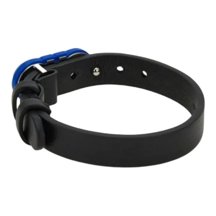 FERRAGAMO Calfskin, Brass Wristbands Men's Black-1